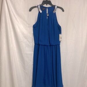 Covington Women’s Dress Missy Blue Story Embellished Blue Size 8